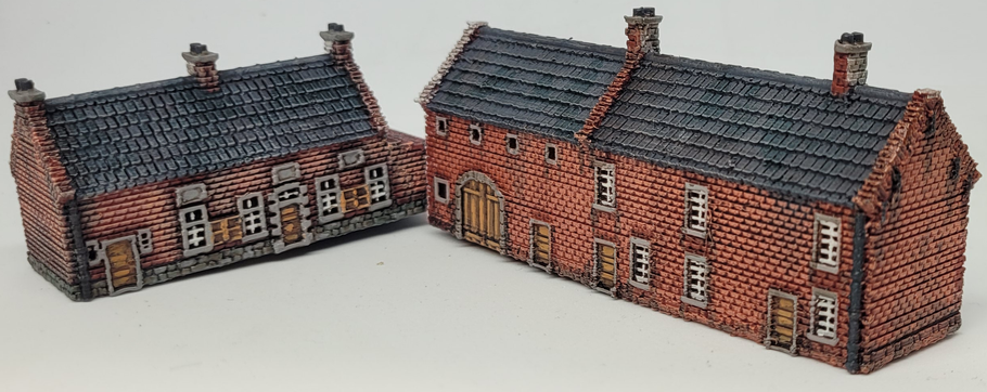 Top painting of my 6mm Waterloo buildings by "Tableschmock"