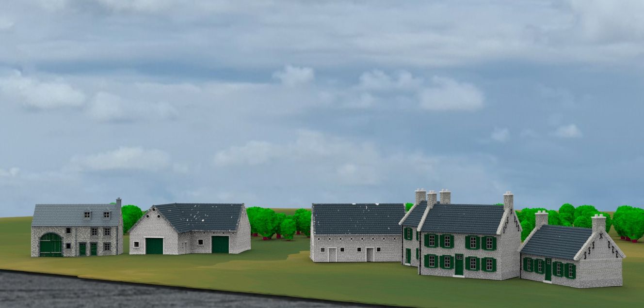 Waterloo Barn Section WATERLOO Belgic houses and barns, generic – 3dprintterrain