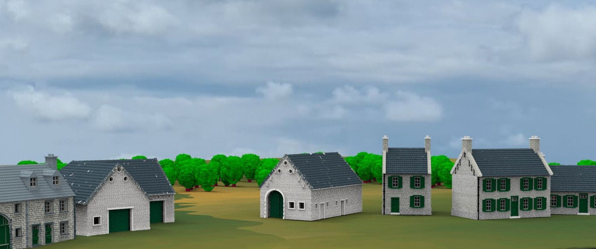 Waterloo Barn Section WATERLOO Belgic houses and barns, generic – 3dprintterrain