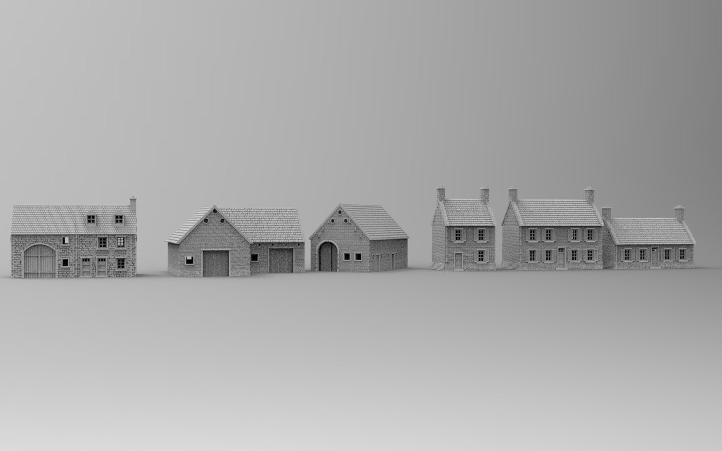 Waterloo Barn Section WATERLOO Belgic houses and barns, generic – 3dprintterrain