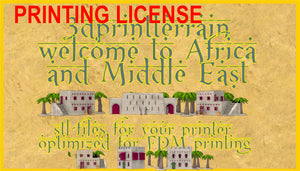 Printing license Arabic & African