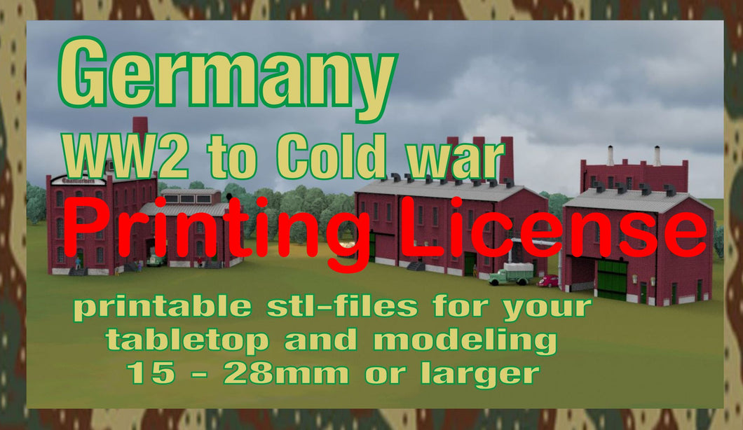 Printing License The World at War to Cold War Germany