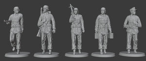 Figures Wehrmacht-Marching-Officers-Stretcher Bearer-Wehrmachtgirls