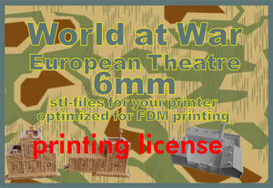 Printing License 6mm European theatre